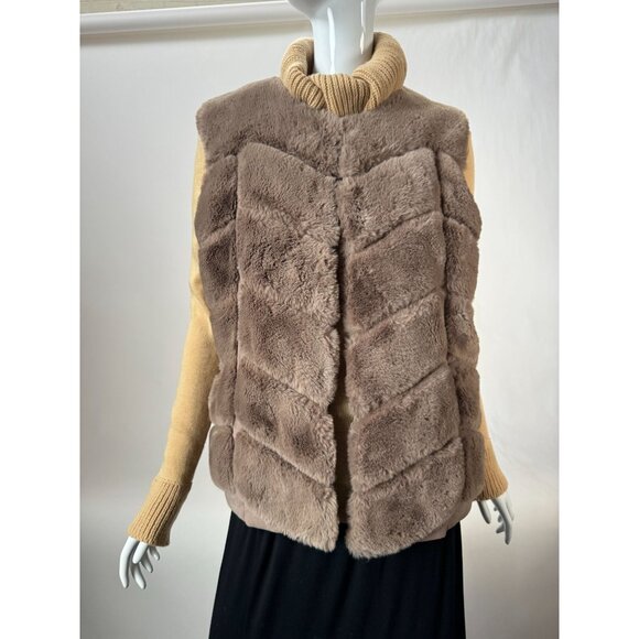 Love Token Faux Fur Vest L Soft Polyester Lining - Picture 8 of 16